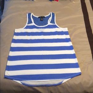 Blue/White Striped Tank